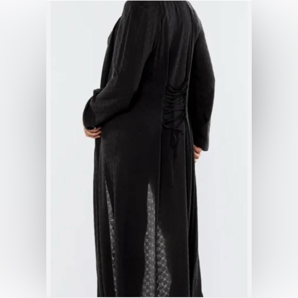 SavagexFenty Woven Voile Monogram Sleep Long Robe - Picture 2 of 11